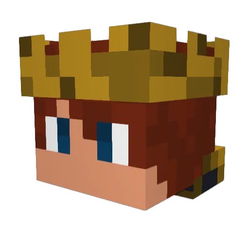 HarrieNL Minecraft avatar head, 3D render