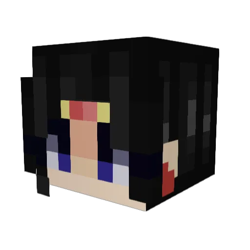 Harrier14 Minecraft avatar head, 3D render