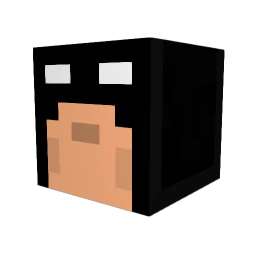 Harriks Minecraft avatar head, 3D render