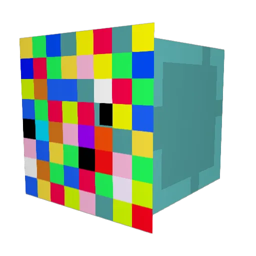 Harris1703a Minecraft avatar head, 3D render