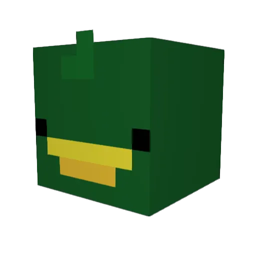 Harrisbr1 Minecraft avatar head, 3D render