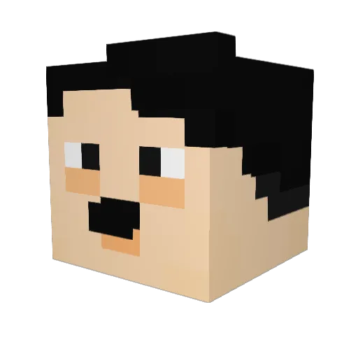 Harrisk005 Minecraft avatar head, 3D render