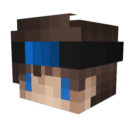 HarrisonAndVel Minecraft avatar head, 3D render
