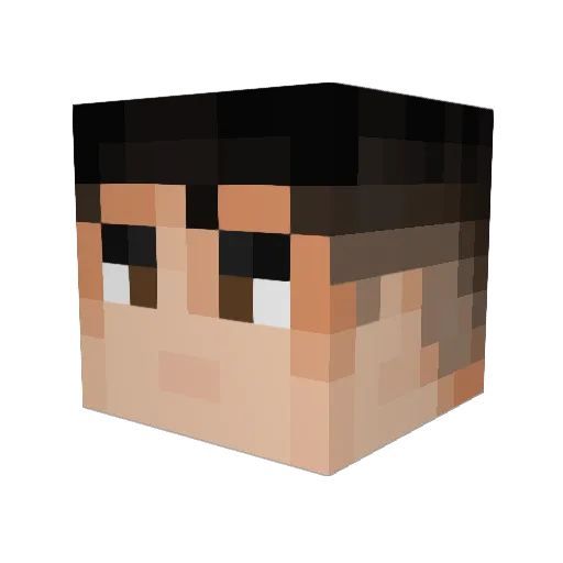 HarrisonEdgee Minecraft avatar head, 3D render