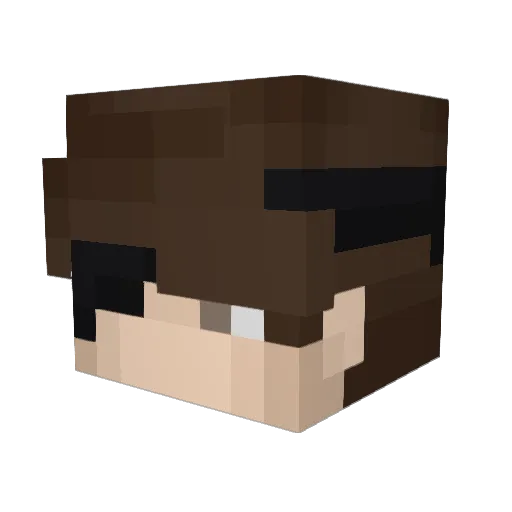 Harristhegoat Minecraft avatar head, 3D render