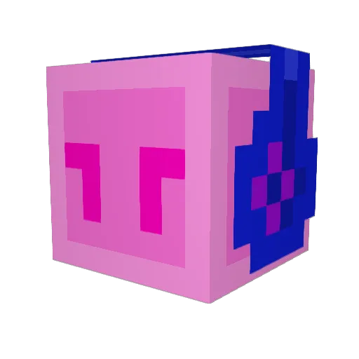Harrol3 Minecraft avatar head, 3D render