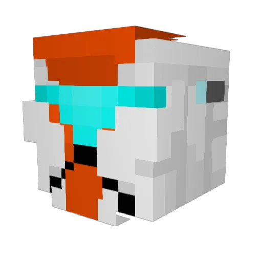 Harrow11 Minecraft avatar head, 3D render
