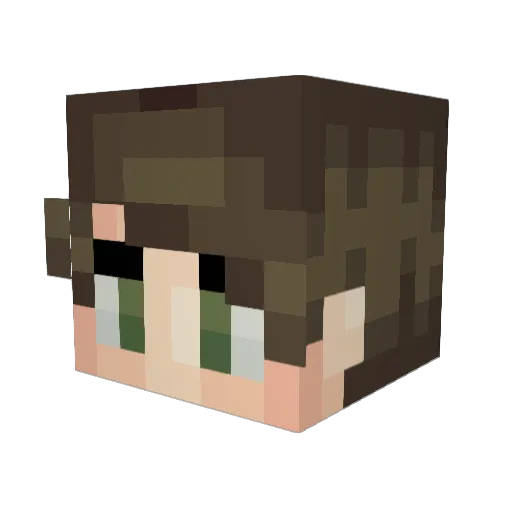 Harrow Minecraft avatar head, 3D render