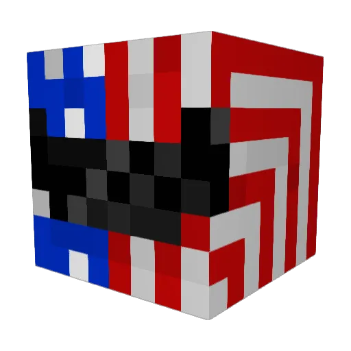 Harrraaay Minecraft avatar head, 3D render