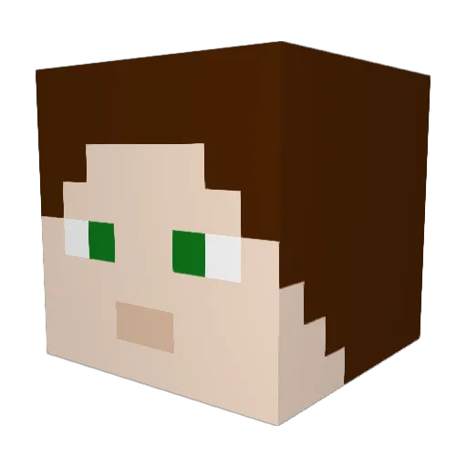 Harry43002 Minecraft avatar head, 3D render