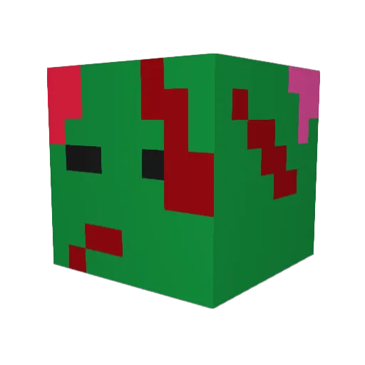 Harry6650 Minecraft avatar head, 3D render