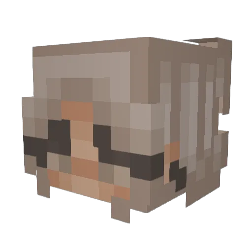 HarryB007 Minecraft avatar head, 3D render