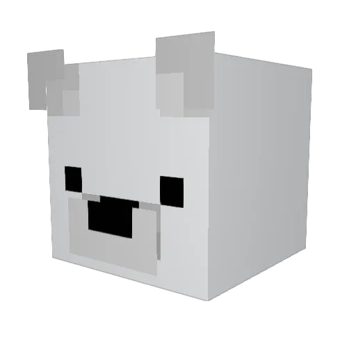 HarryBearV3 Minecraft avatar head, 3D render