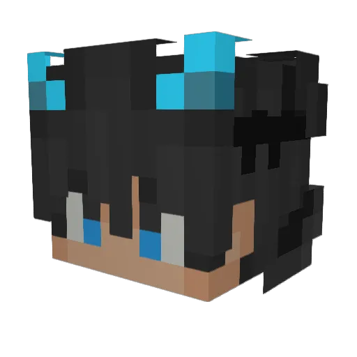 HarryBooton Minecraft avatar head, 3D render