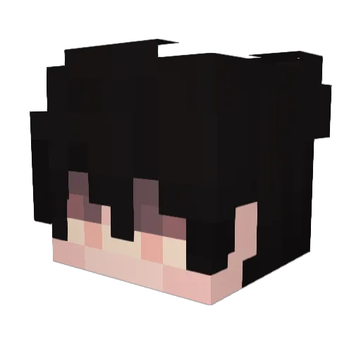 HarryKA Minecraft avatar head, 3D render