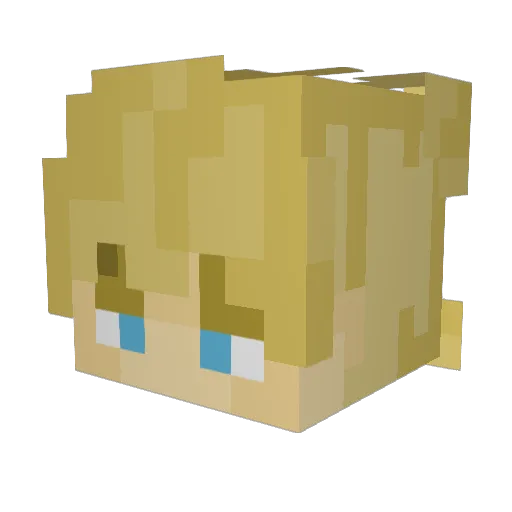 HarryM580 Minecraft avatar head, 3D render