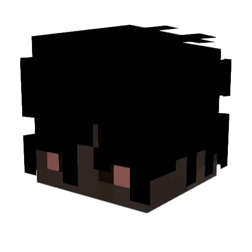 HarryNaach Minecraft avatar head, 3D render