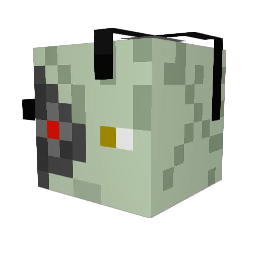 HarryPuddu Minecraft avatar head, 3D render