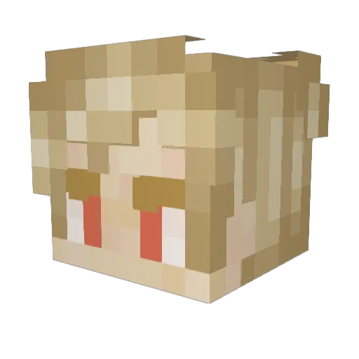 HarrySC09 Minecraft avatar head, 3D render