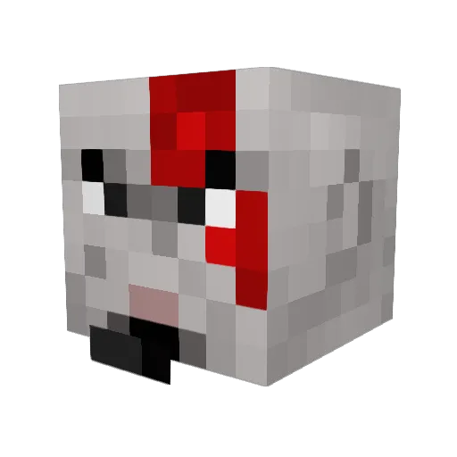 HarrySak Minecraft avatar head, 3D render