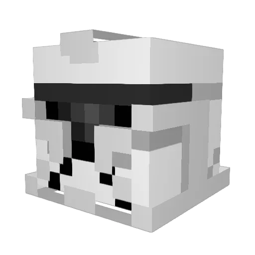 HarryTHOTter Minecraft avatar head, 3D render