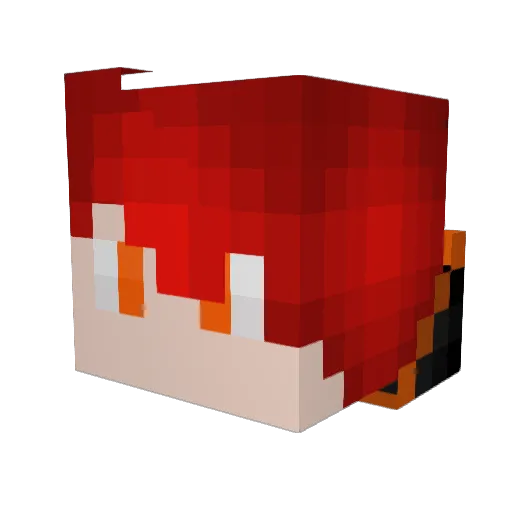 HarryTap6 Minecraft avatar head, 3D render