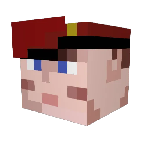 Harry_C732 Minecraft avatar head, 3D render