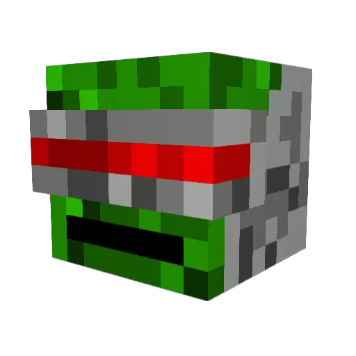 Harry_Hsu Minecraft avatar head, 3D render