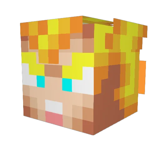 Harry_Kot Minecraft avatar head, 3D render