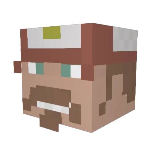 Harry_Lipper Minecraft avatar head, 3D render