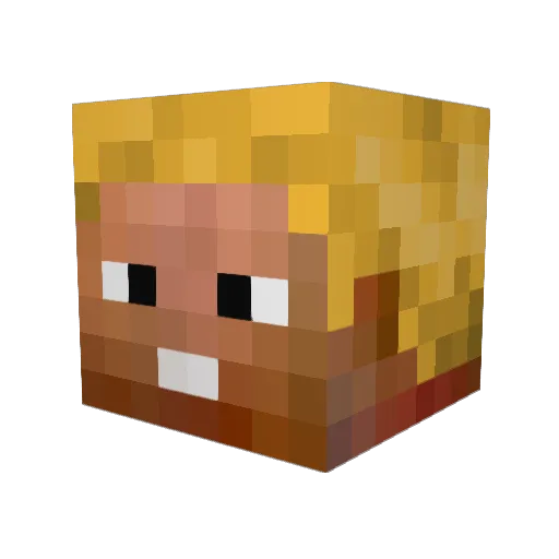 Harryssons Minecraft avatar head, 3D render
