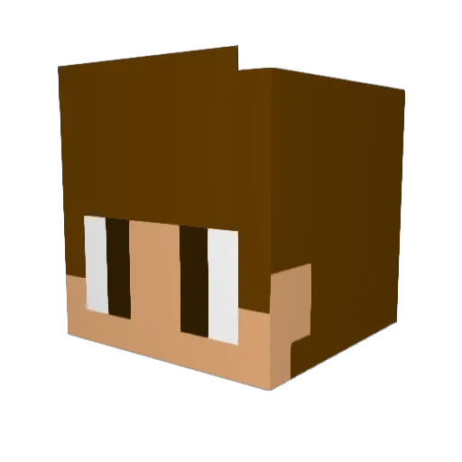 HarryyHamiltonn Minecraft avatar head, 3D render