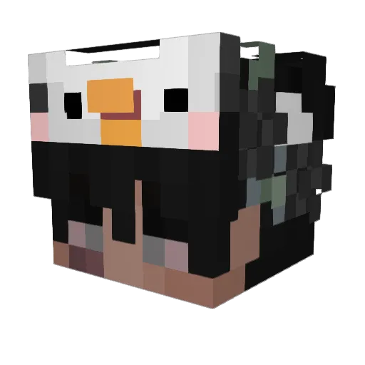 Harsgaard Minecraft avatar head, 3D render