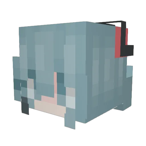 HarshJ Minecraft avatar head, 3D render