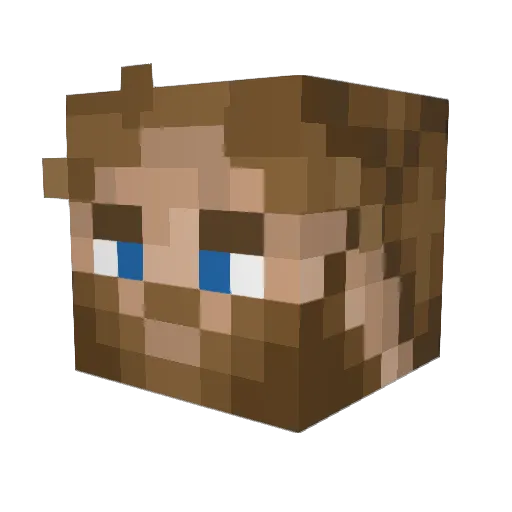 HarshProduct Minecraft avatar head, 3D render