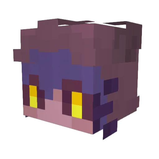 Hartashi Minecraft avatar head, 3D render