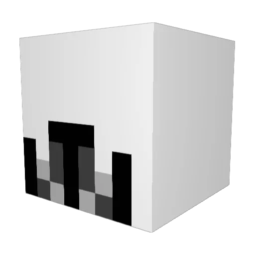 Hartheejar Minecraft avatar head, 3D render
