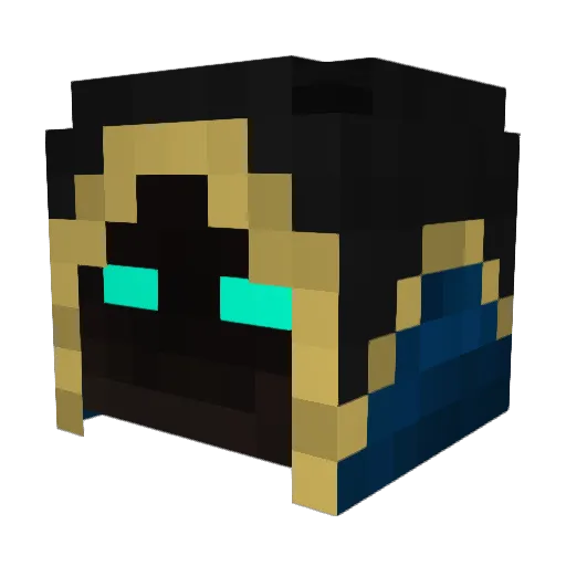 Hartorn Minecraft avatar head, 3D render