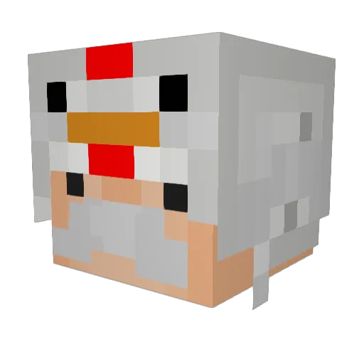 HartzUndHerzlich Minecraft avatar head, 3D render