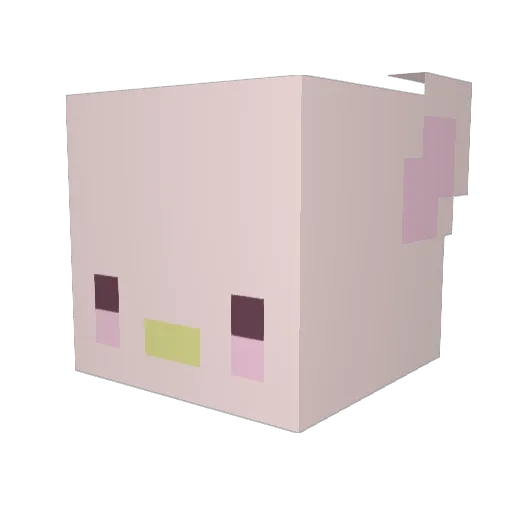 Haru0_3 Minecraft avatar head, 3D render