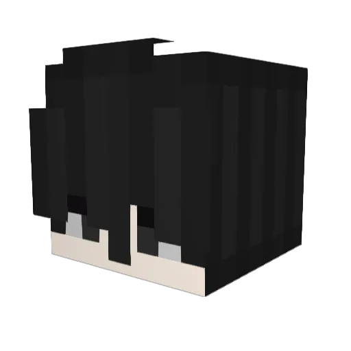Haru11a Minecraft avatar head, 3D render