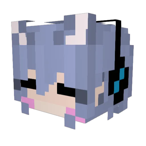 Haru141 Minecraft avatar head, 3D render