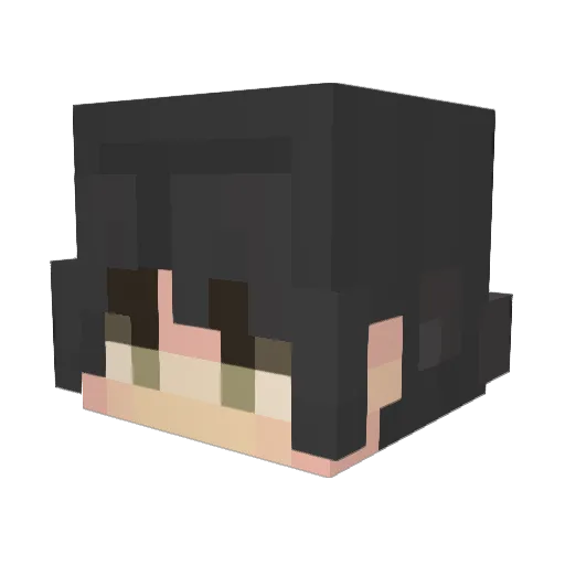 Haru177 Minecraft avatar head, 3D render