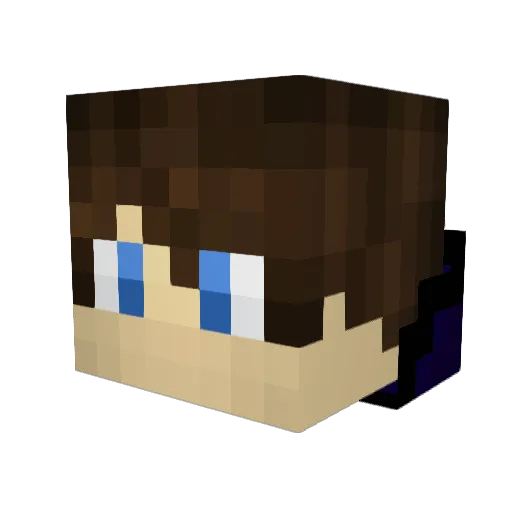 HaruArchz Minecraft avatar head, 3D render