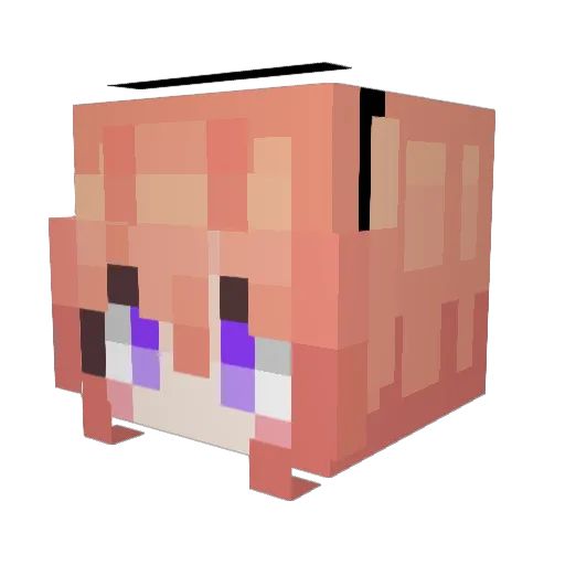 HaruKi0523 Minecraft avatar head, 3D render