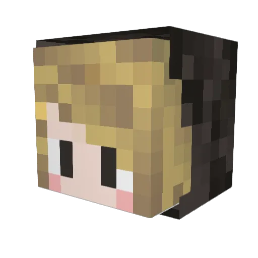 Haru_Potato Minecraft avatar head, 3D render