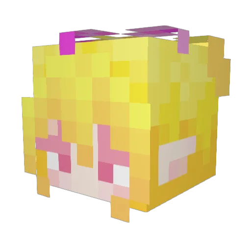Haru_Yosei Minecraft avatar head, 3D render