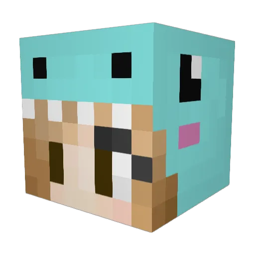 Haru_my Minecraft avatar head, 3D render