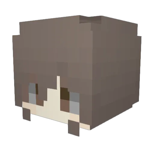 Haruchan_228 Minecraft avatar head, 3D render