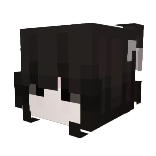Haruek Minecraft avatar head, 3D render